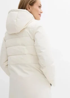 bonprix Jacken & Mäntel|Bekleidung·Hosen^Steppmantel naturbeige