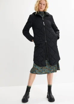 bonprix Nachhaltigere Materialien|Jacken & Mäntel^Steppmantel aus recyceltem Polyester schwarz