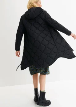 bonprix Nachhaltigere Materialien|Jacken & Mäntel^Steppmantel aus recyceltem Polyester schwarz