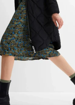 bonprix Nachhaltigere Materialien|Jacken & Mäntel^Steppmantel aus recyceltem Polyester schwarz