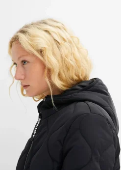 bonprix Nachhaltigere Materialien|Jacken & Mäntel^Steppmantel aus recyceltem Polyester schwarz