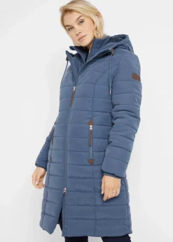 bonprix Jacken & Mäntel|Bekleidung·Hosen^Steppmantel, 2-in-1 Optik indigo