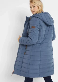 bonprix Jacken & Mäntel|Bekleidung·Hosen^Steppmantel, 2-in-1 Optik indigo