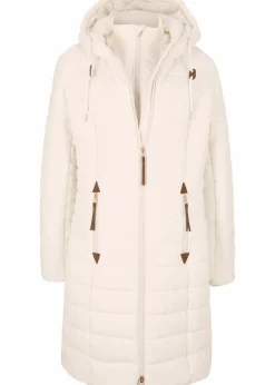 bonprix Jacken & Mäntel|Bekleidung·Hosen^Steppmantel, 2-in-1 Optik naturbeige