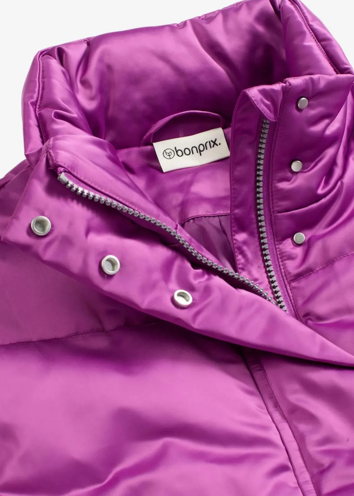 bonprix Jacken & Mäntel|Bekleidung·Hosen^Steppweste mit leichtem Glanz pfingstrose