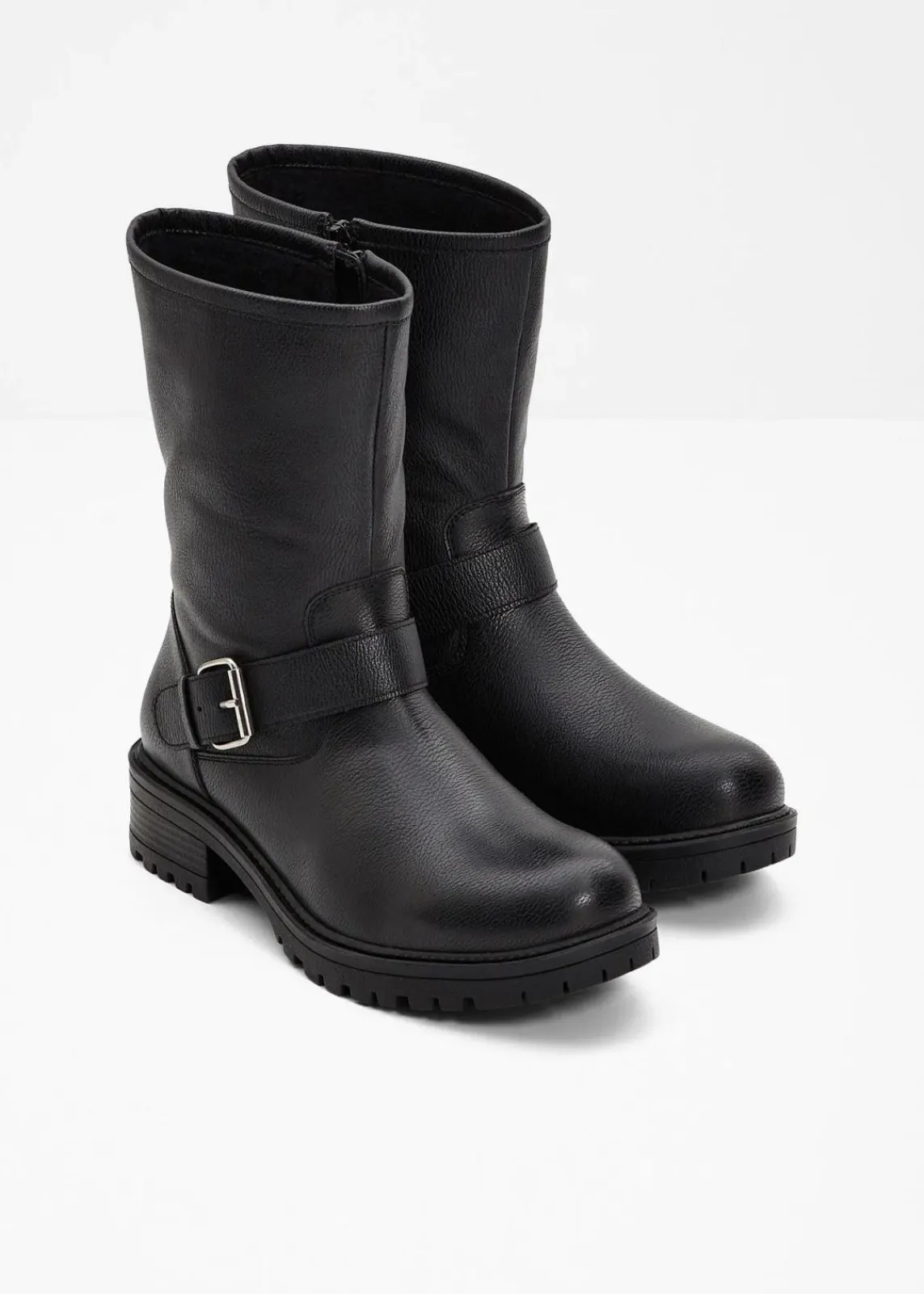 bonprix Gefütterte Winterschuhe|Stiefel^Stiefel schwarz