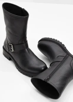 bonprix Gefütterte Winterschuhe|Stiefel^Stiefel schwarz