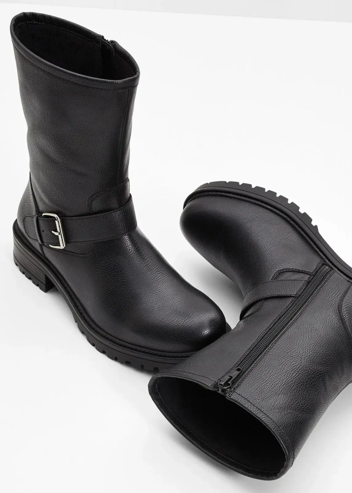bonprix Gefütterte Winterschuhe|Stiefel^Stiefel schwarz