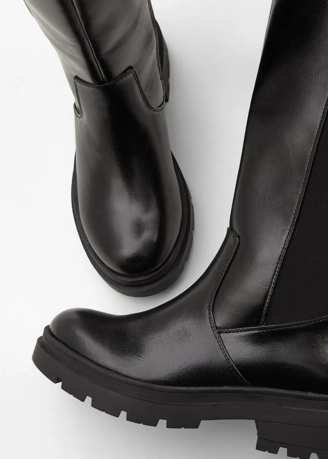 bonprix Stiefel|Schuhe & Accessoires In Spezialgrößen·Elastischer Schaft^Stiefel schwarz