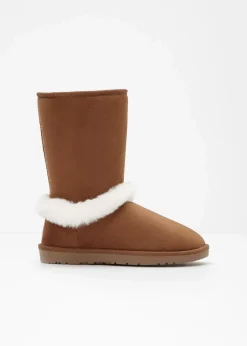 bonprix Gefütterte Winterschuhe|Stiefel^Stiefel haselnuss