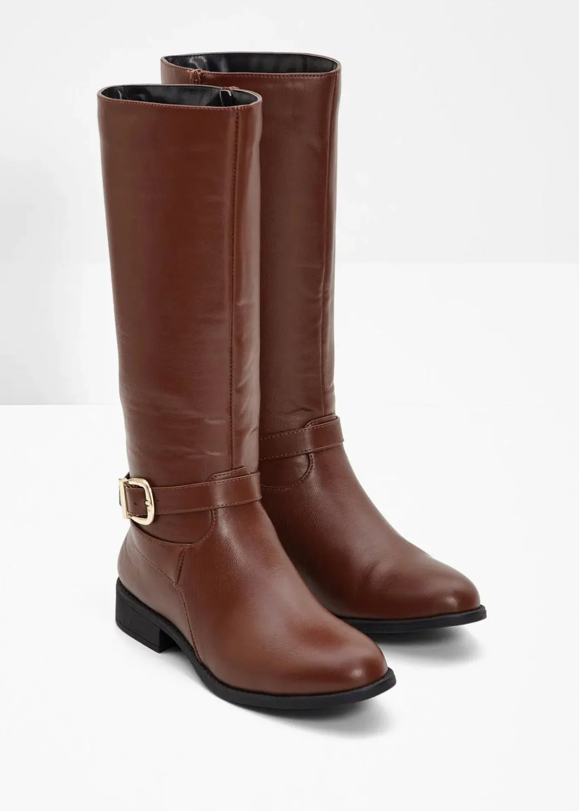 bonprix Komfortschuhe|Stiefel^Stiefel mahagonibraun
