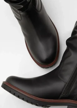 bonprix Gefütterte Winterschuhe|Stiefel^Stiefel schwarz