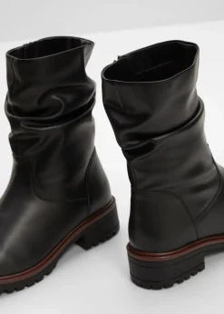 bonprix Gefütterte Winterschuhe|Stiefel^Stiefel schwarz
