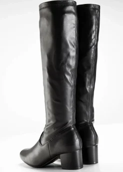 bonprix Schuhe & Accessoires In Spezialgrößen·Schuhe In Übergröße|Schuhe & Accessoires In Spezialgrößen·Elastischer Schaft^Stiefel schwarz