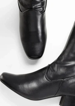 bonprix Schuhe & Accessoires In Spezialgrößen·Schuhe In Übergröße|Schuhe & Accessoires In Spezialgrößen·Elastischer Schaft^Stiefel schwarz