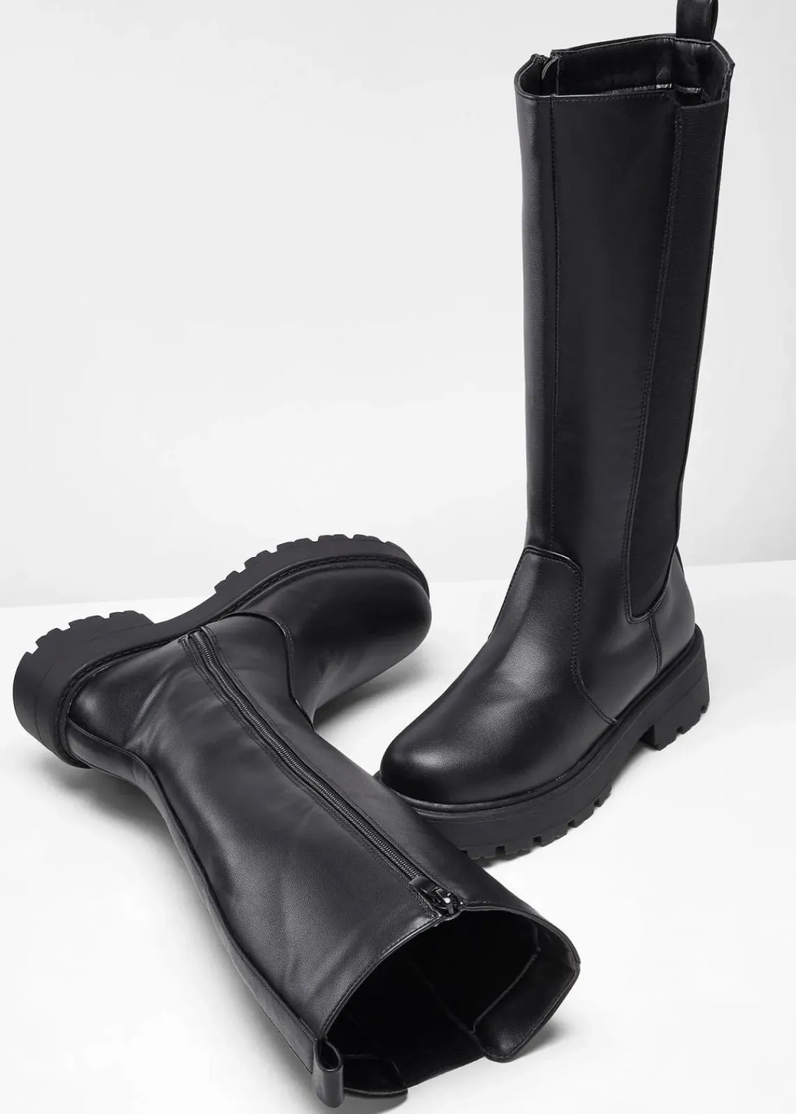 bonprix Stiefel|Schuhe & Accessoires In Spezialgrößen·Elastischer Schaft^Stiefel schwarz