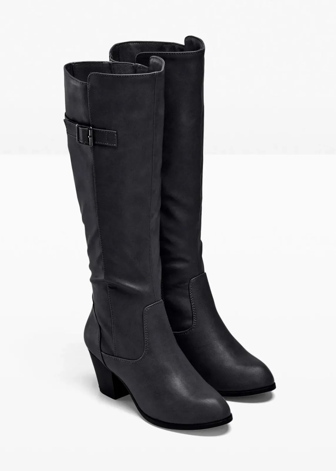 bonprix Stiefel|Schuhe & Accessoires In Spezialgrößen·Elastischer Schaft^Stiefel schwarz