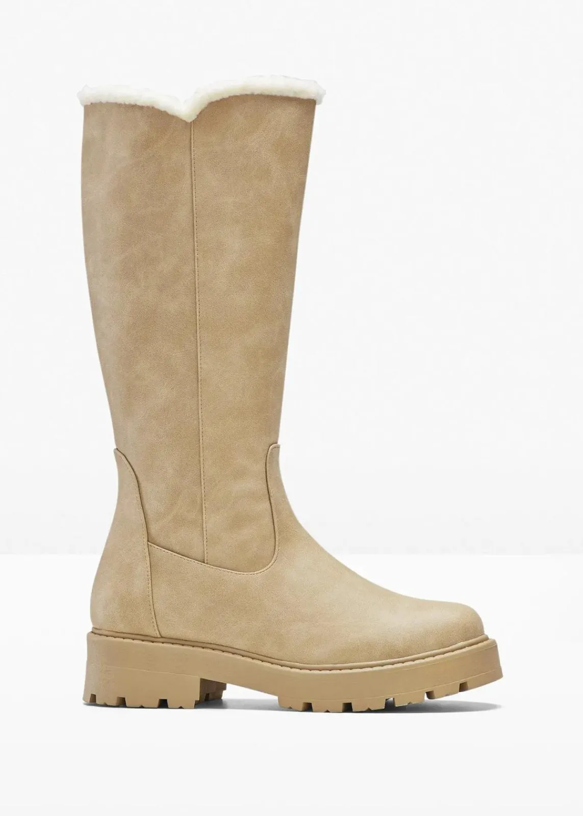 bonprix Gefütterte Winterschuhe|Stiefel^Stiefel beige