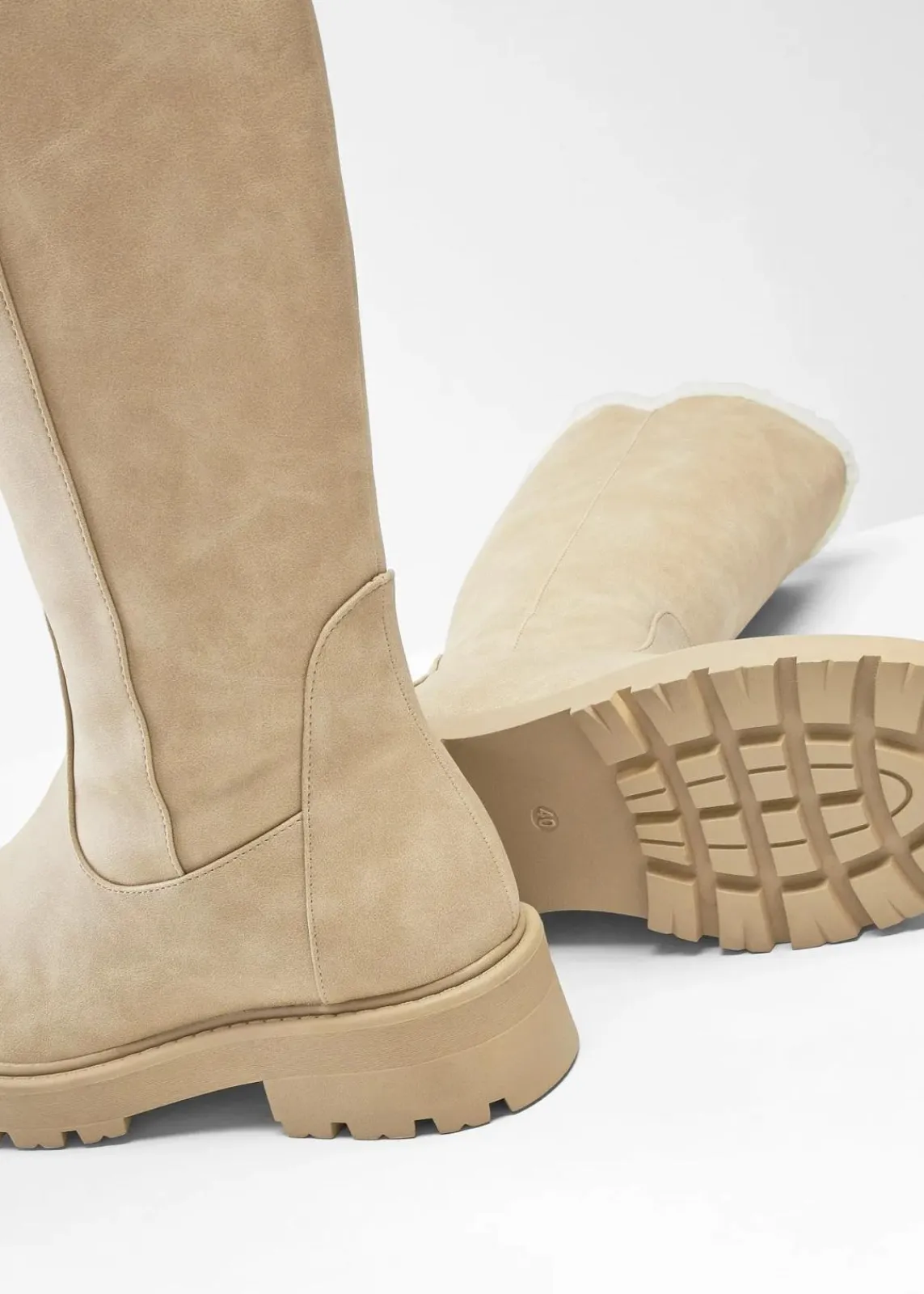bonprix Gefütterte Winterschuhe|Stiefel^Stiefel beige