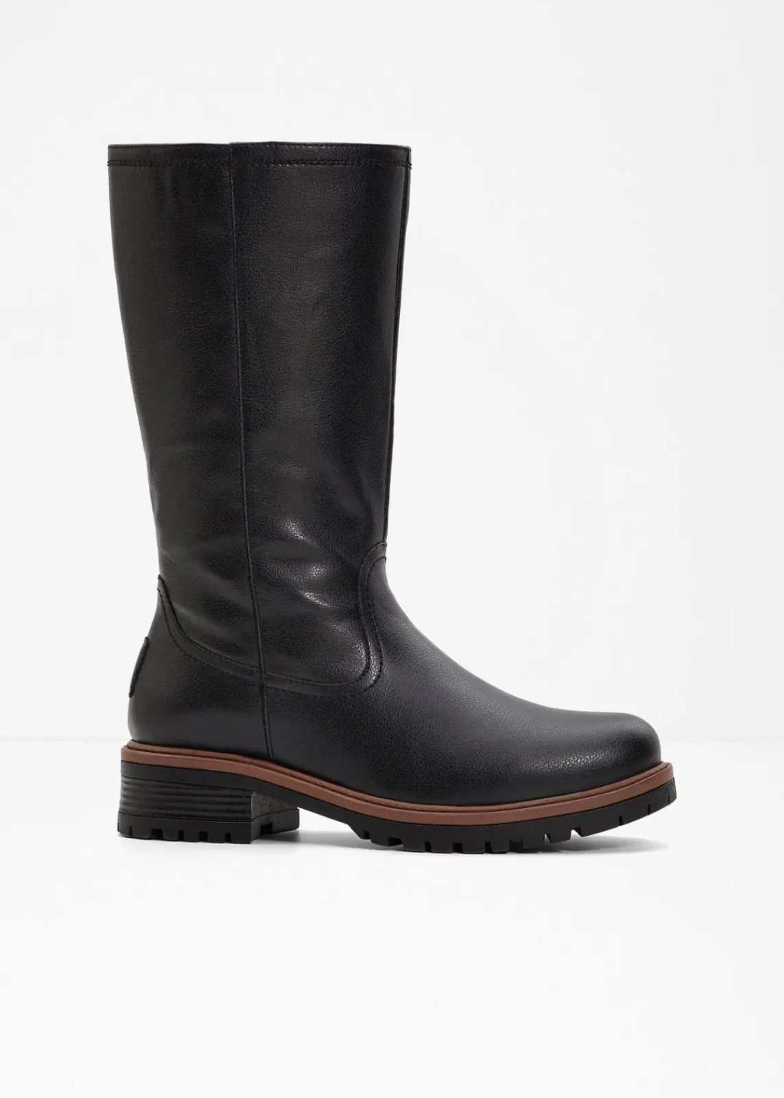 bonprix Gefütterte Winterschuhe|Stiefel^Stiefel schwarz