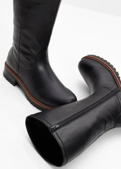 bonprix Gefütterte Winterschuhe|Stiefel^Stiefel schwarz