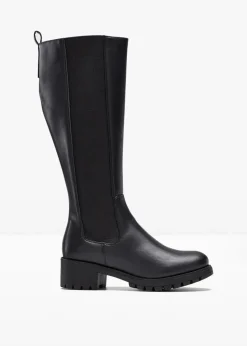 bonprix Stiefel|Schuhe & Accessoires In Spezialgrößen·Elastischer Schaft^Stiefel schwarz