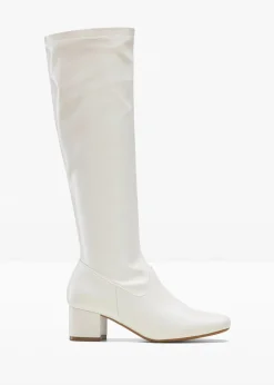 bonprix Schuhe & Accessoires In Spezialgrößen·Schuhe In Übergröße|Schuhe & Accessoires In Spezialgrößen·Elastischer Schaft^Stiefel wollweiß