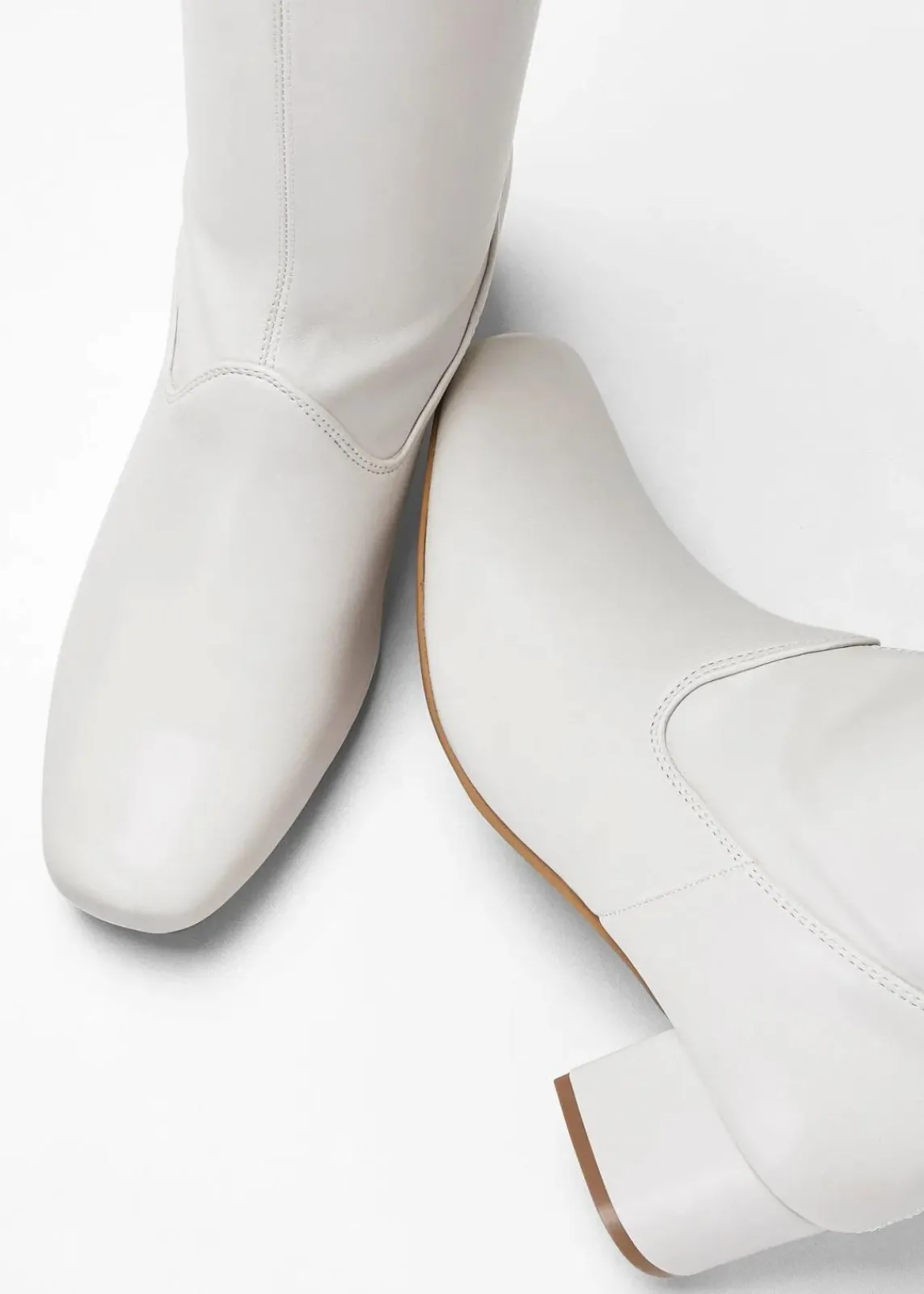 bonprix Schuhe & Accessoires In Spezialgrößen·Schuhe In Übergröße|Schuhe & Accessoires In Spezialgrößen·Elastischer Schaft^Stiefel wollweiß