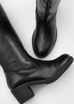 bonprix Stiefel|Schuhe & Accessoires In Spezialgrößen·Elastischer Schaft^Stiefel schwarz