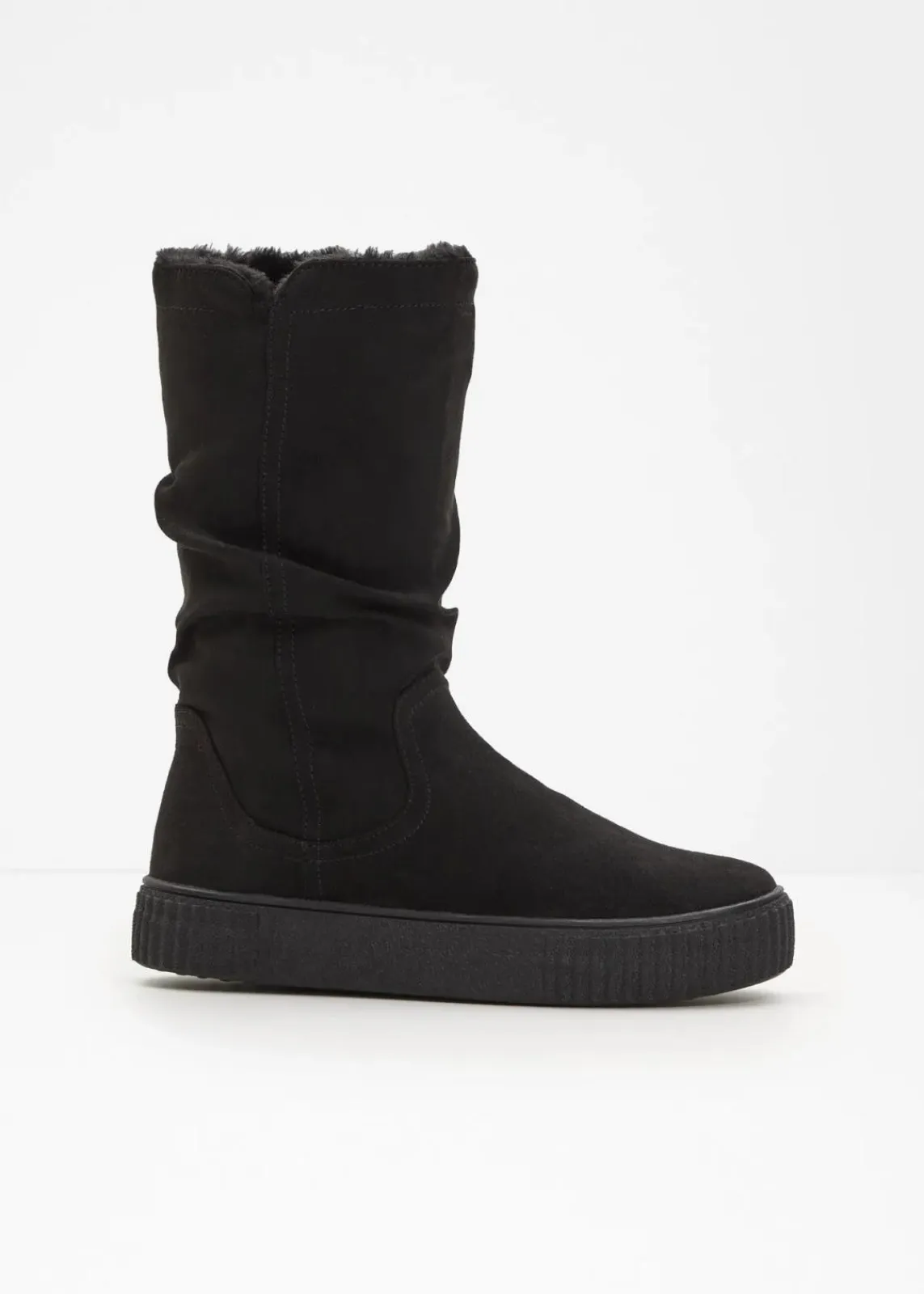 bonprix Gefütterte Winterschuhe|Stiefel^Stiefel schwarz