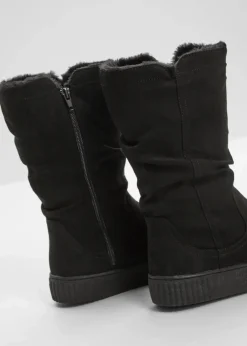 bonprix Gefütterte Winterschuhe|Stiefel^Stiefel schwarz