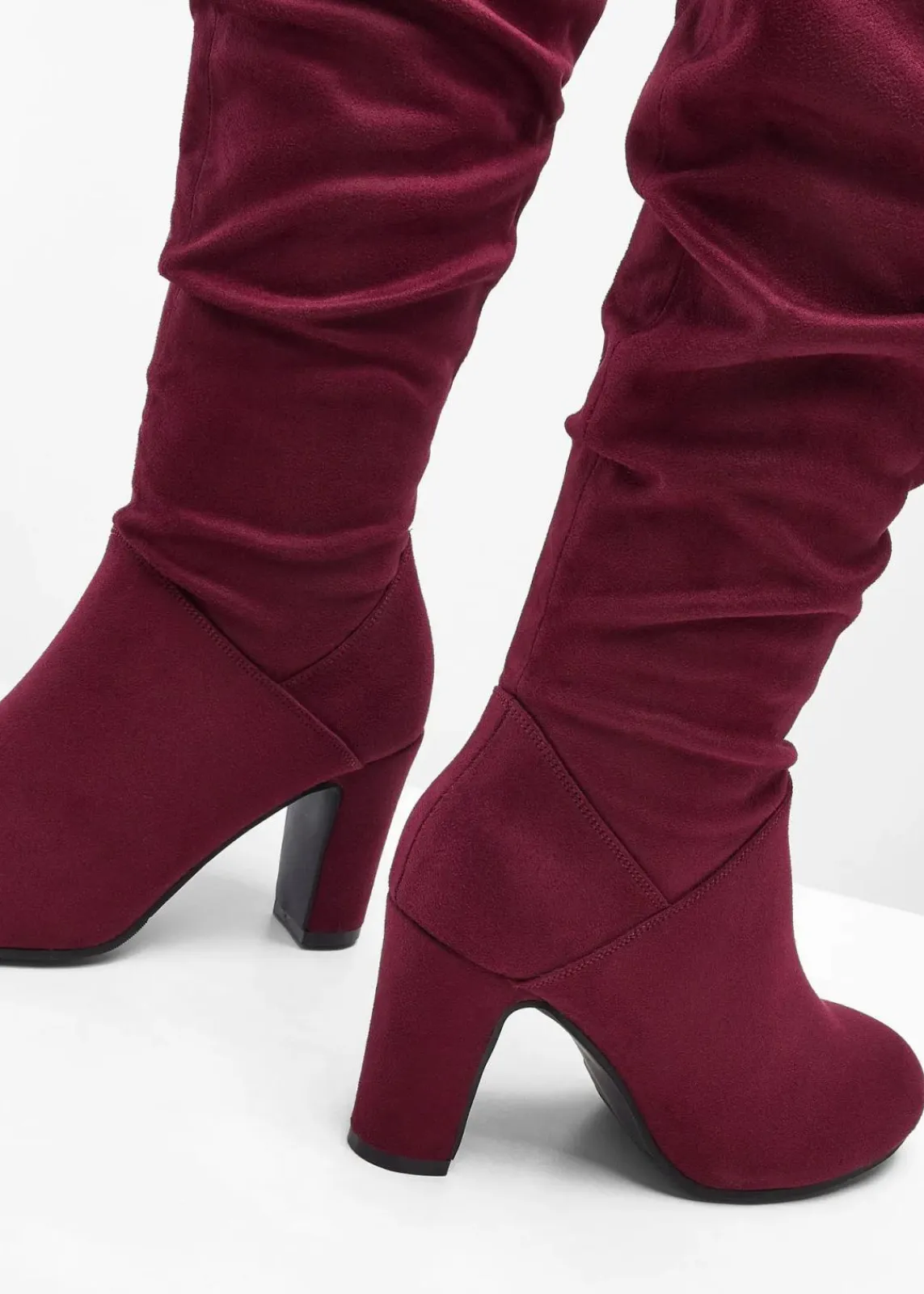 bonprix Stiefel^Stiefel mit Raffung ahornrot