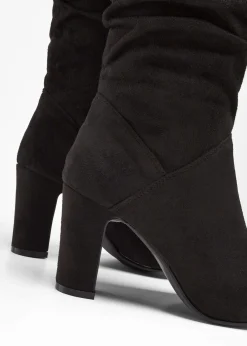 bonprix Stiefel^Stiefel mit Raffung schwarz