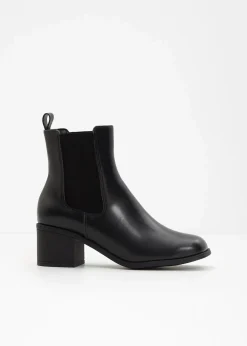 bonprix Stiefeletten|Schuhe & Accessoires In Spezialgrößen·Elastischer Schaft^Stiefeletten schwarz