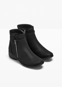 bonprix Gefütterte Winterschuhe|Stiefeletten^Stiefeletten schwarz