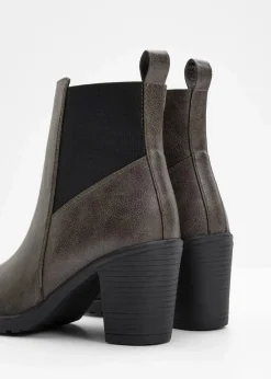 bonprix Schuhe & Accessoires In Spezialgrößen·Elastischer Schaft|Stiefeletten^Stiefeletten anthrazit