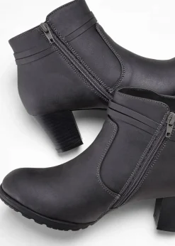 bonprix Komfortschuhe|Stiefeletten^Stiefeletten anthrazit