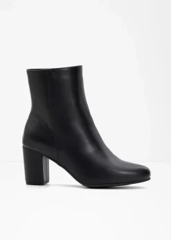 bonprix Stiefeletten^Stiefeletten mit Blockabsatz schwarz