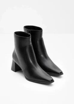 bonprix Stiefeletten^Stiefeletten mit Blockabsatz schwarz