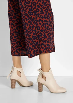 bonprix Stiefeletten^Stiefeletten mit Cut-Outs beige