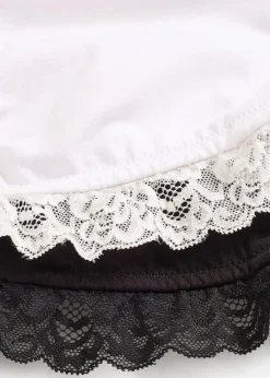 bonprix Wäsche·Still- & Umstandswäsche|Wäsche·Baumwollunterwäsche^Still-BH ohne Bügel mit Bio-Baumwolle (2er Pack) schwarz/wollweiß