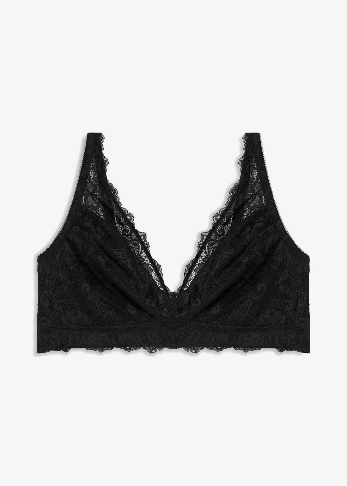 bonprix Bhs^Still-BH ohne Bügel mit Spitze schwarz