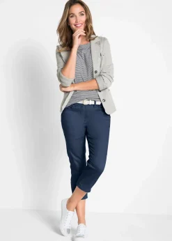 bonprix Bekleidung·Kleider|Hosen^Straight Jeans, Mid Waist, Bequembund dunkelblau