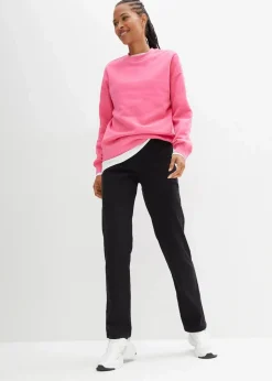 bonprix Bekleidung·Kleider|Hosen^Straight Jeans, Mid Waist (2er Pack) blau denim+schwarz