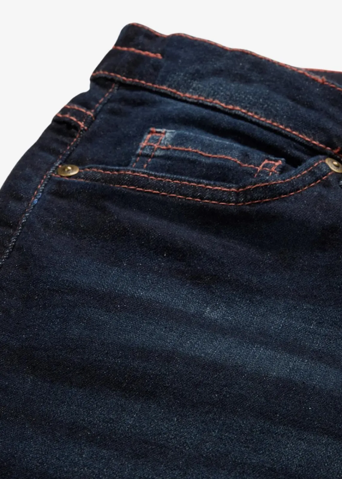 bonprix Jeans|Kurzgrößen^Straight-Jeans Mid Waist, Bequembund dunkelblau denim