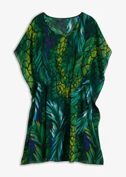 bonprix Strandmode|Bademode·Strandmode^Strand Tunika-Kleid grün bedruckt