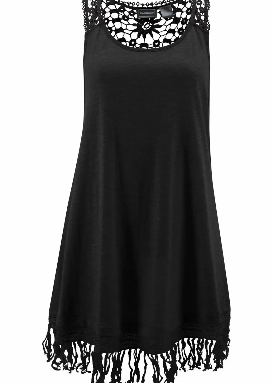 bonprix Strandmode|Bademode·Strandmode^Strandkleid aus feiner Viskose schwarz