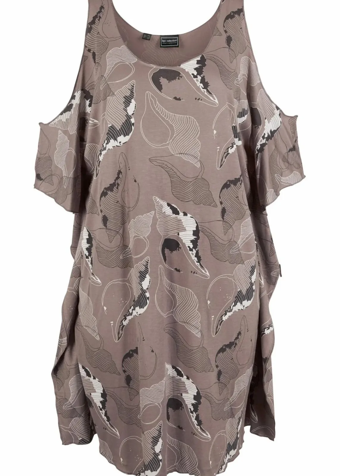 bonprix Strandmode|Bademode·Strandmode^Strandkleid aus softer Viskose grau bedruckt