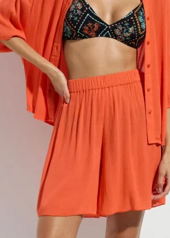bonprix Mix & Match|Strandmode^Strandshorts aus fließender Viskose hellrot