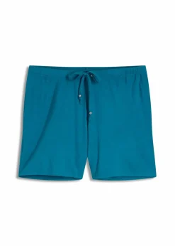 bonprix Hosen|Shorts^Strandshorts aus fließendem Viskose-Mix petrol